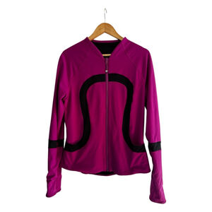 Lululemon Find Your Bliss Jacket Reversible Regal Plum Black Zip